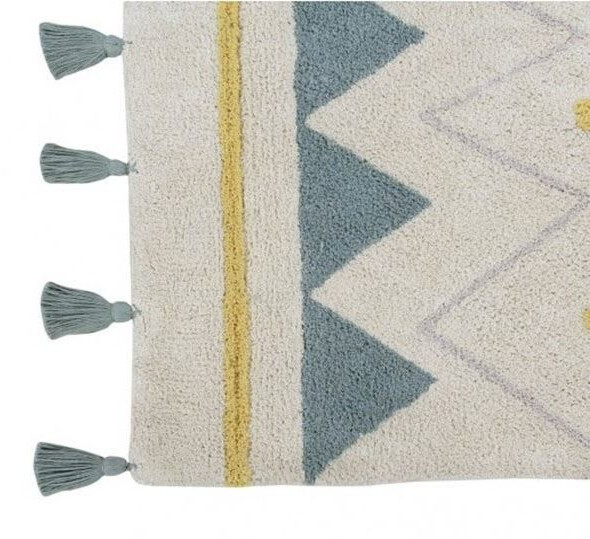 Lorena Canals Rug Azteca Natural Vintage 120 x 160cm Blue (C-AZ-NVB)