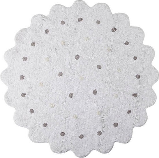 Lorena Canals Rug Galletita Biscuit Ø 140 cm White (C-13300)