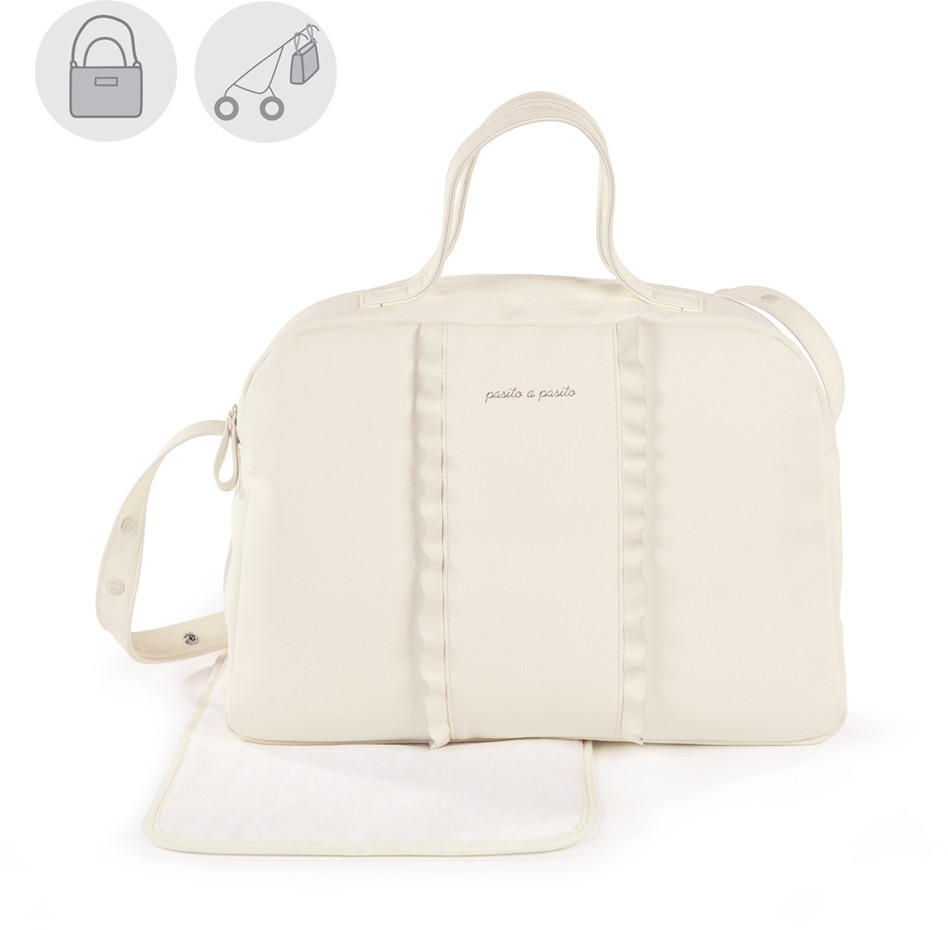 Pasito a Pasito Changing bag flounce Nido Beige