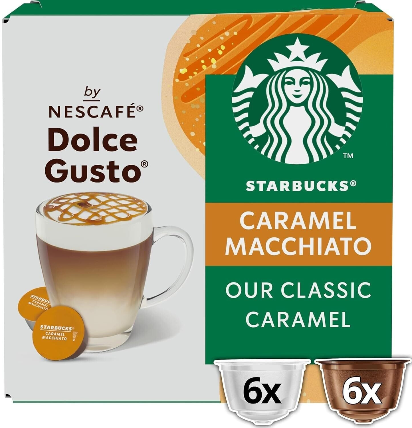 Nescafé Nescafé Dolce Gusto Starbucks Caramel Macchiato 12 Capsules (6 Port.) - alternate view
