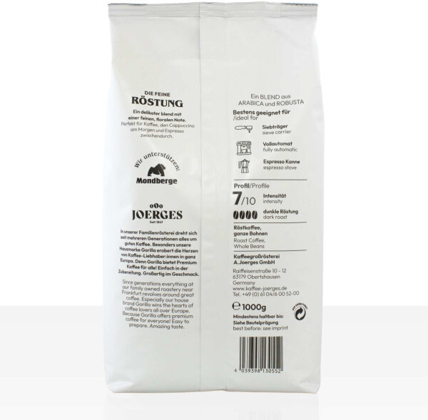 Joerges Espresso Delicato ganze Bohnen (1kg), Bild 2
