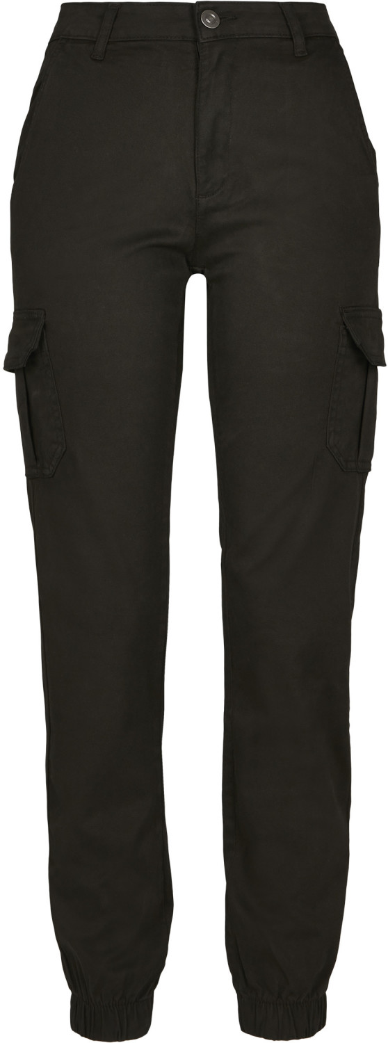 Urban Classics Ladies High Waist Cargo Pants black