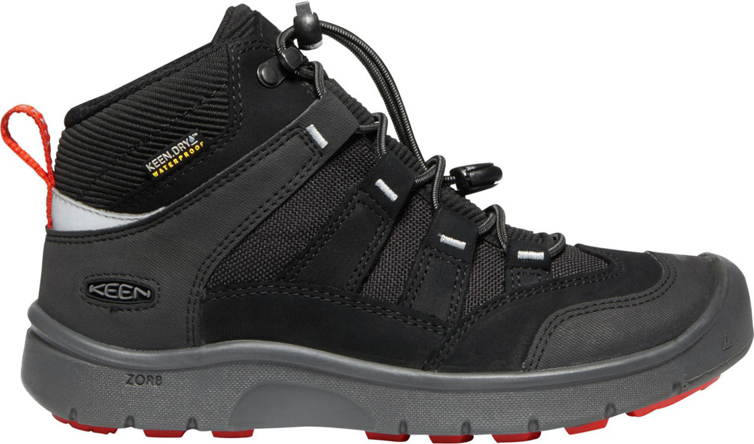 Keen Kids Hikeport Mid WP black/bright red