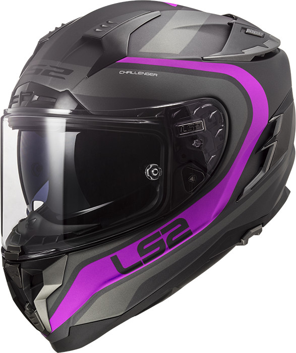 LS2 Challenger HPFC FF327 Fusion Matt Titanium Pink