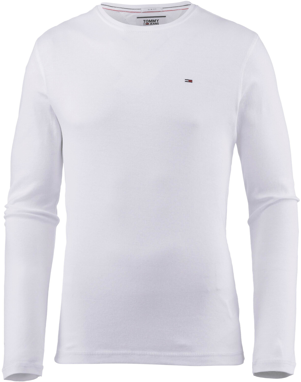Tommy Hilfiger Long Sleeved Ribbed bei € 23,99 T-Shirt Organic | (DM0DM04409) white ab Preisvergleich Cotton