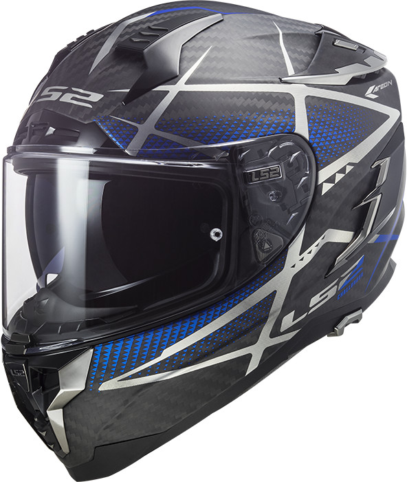 LS2 FF327 C Challenger Carbon Konic Matt Blue