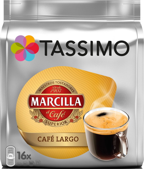 Tassimo Marcilla Café con Leche 16 Cápsulas - Comprar Cápsulas