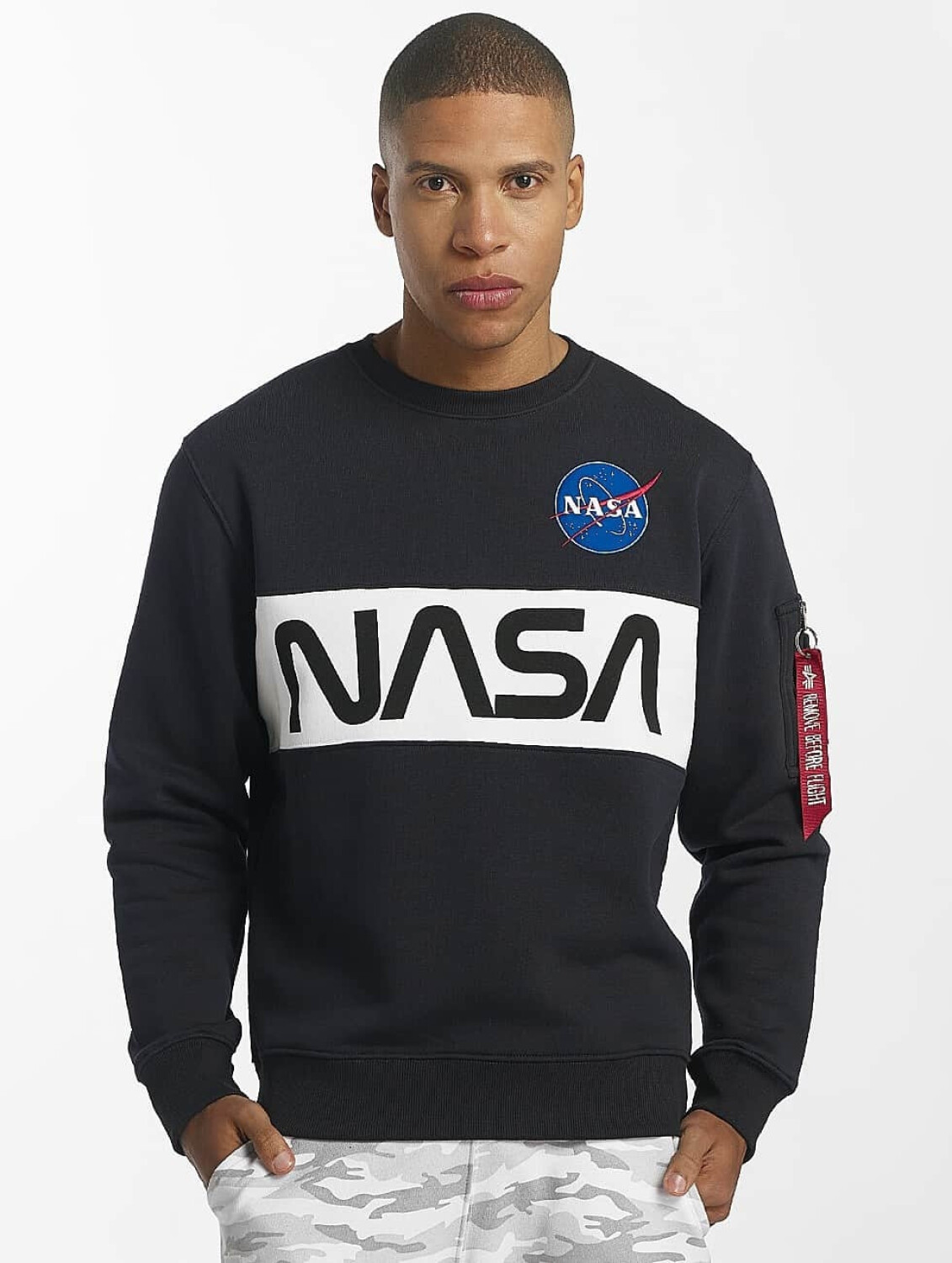 Alpha Industries Nasa Inlay Sweatshirt navy (178308-07)