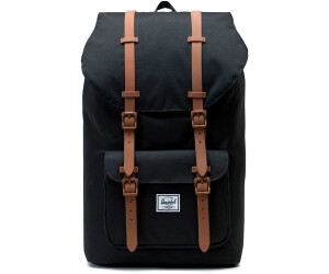 herschel black and brown backpack