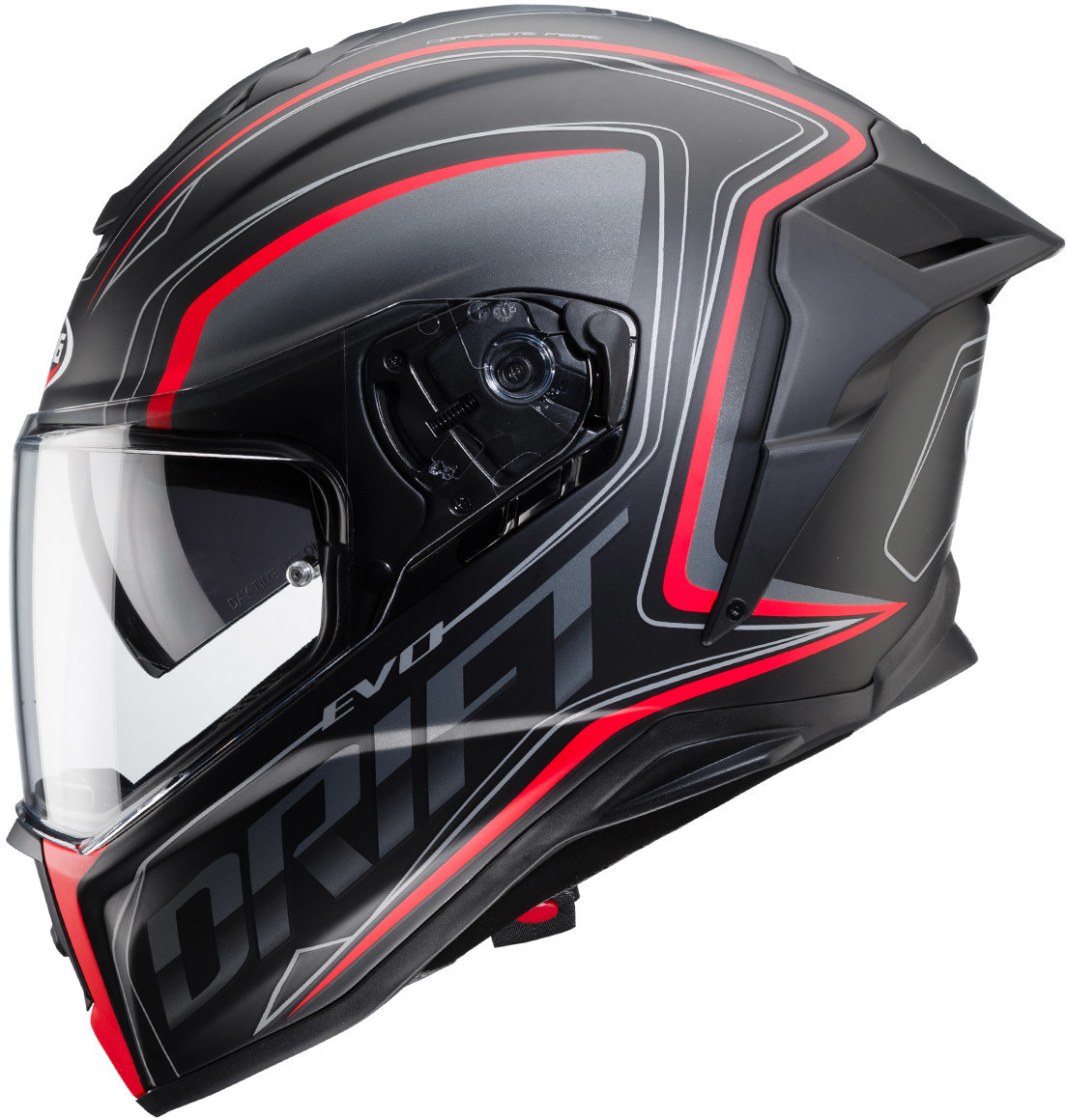 Caberg Drift Integra Matt Black/Anthracite/Red Fluo