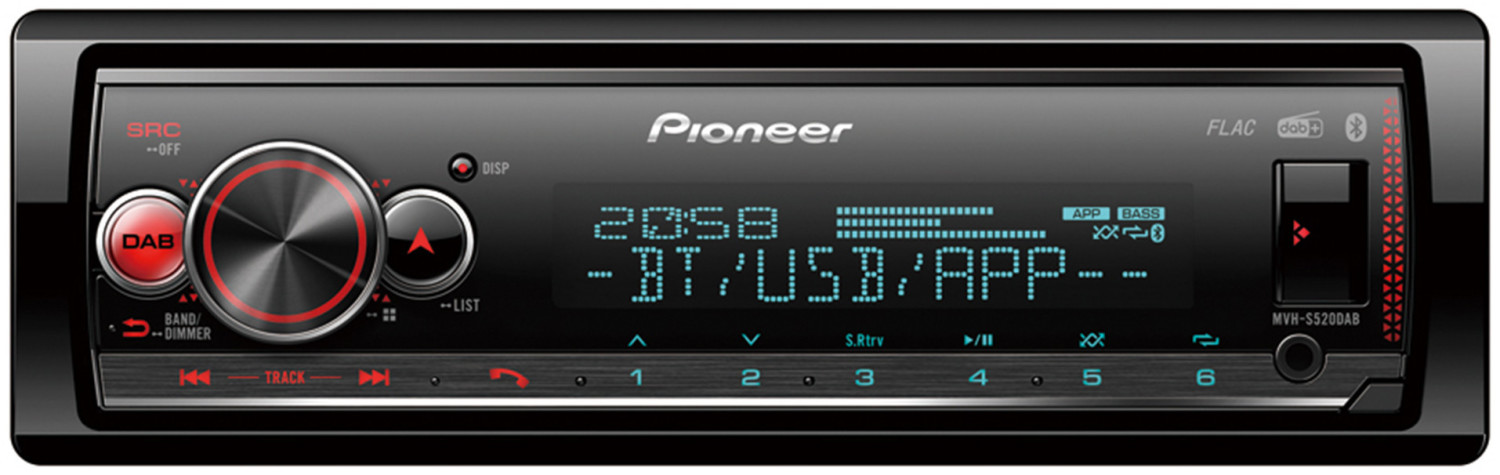 PIONEER - Autoradio numérique USB Bluetooth MVH-S520DAB - 931825