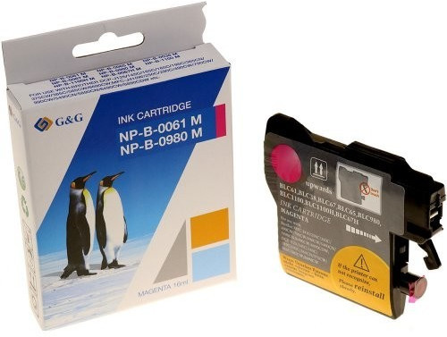 G&G NP-B-0061M pour  Brother LC-980M magenta