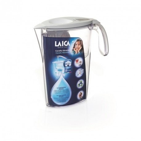 Laica Carafe filtrante Stream Line magnesium blanc