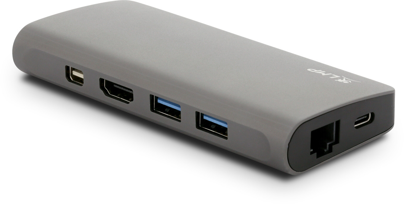 LMP USB-C Travel Dock Gray