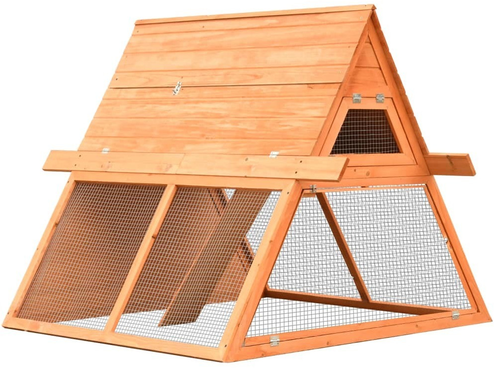 VidaXL Clapier en pin et sapin massif 152 x 128 x 108 cm (170643)