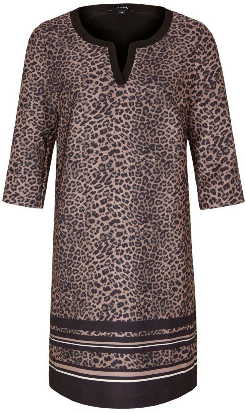 Comma Patterned Dress (85.899.82.0949) black leo & stripes