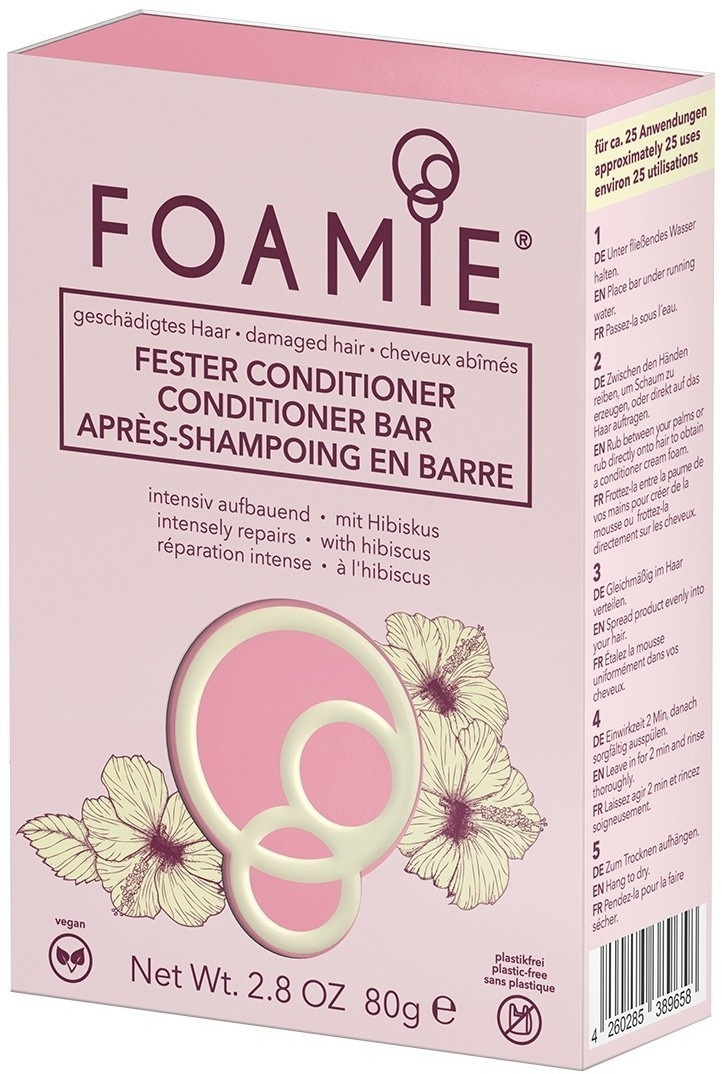 Foamie Conditioner Bar Hibiscus For Damaged Hair (80 g)