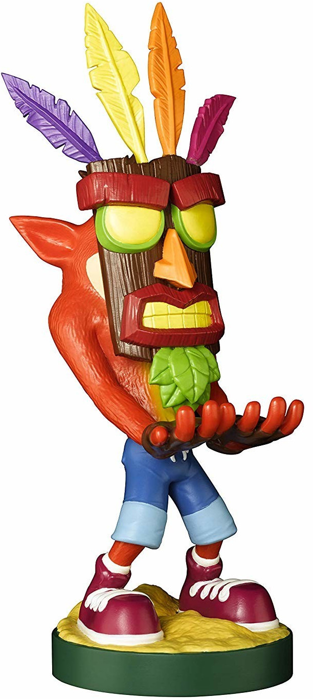 Exquisite Gaming Cable Guys -  Crash Bandicoot - Crash Aku Aku - Phone & Controller Holder