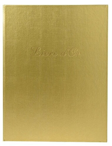Exacompta Guestbook Livre d'Or 27x22/100 gold