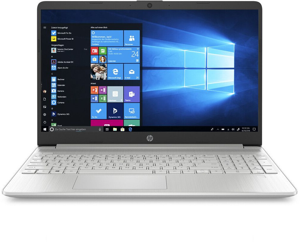 HP Laptop 15s-fq0001sf PC Portable 15.6 FHD (Intel Celeron, RAM 4 Go, SSD  128 Go, AZERTY, Windows 11 Famille en Mode S) Gris Ardoise, Microsoft 365