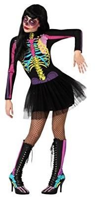 Atosa Female Sexy Skeleton Costume
