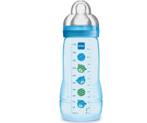 MAM | Biberon Easy Active 6+ mois (330 ml) Blanc – Biberon avec tétine en  silicone débit X vitesse ultra-rapide – Biberon pour bébé avec fermeture