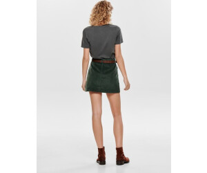 green cord skirt