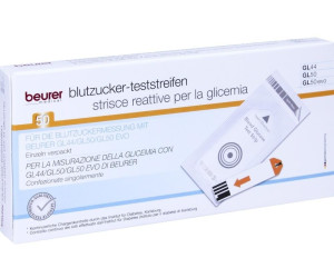 Beurer GL44 / GL50 Blutzucker-Teststreifen Folie (50 Stk.) ab 17