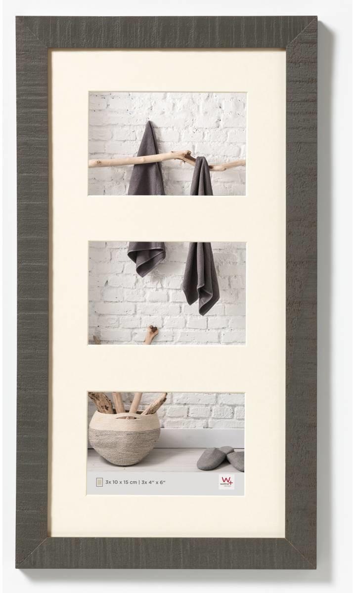 walther design Wooden Frame Home 3x 13x18 grey