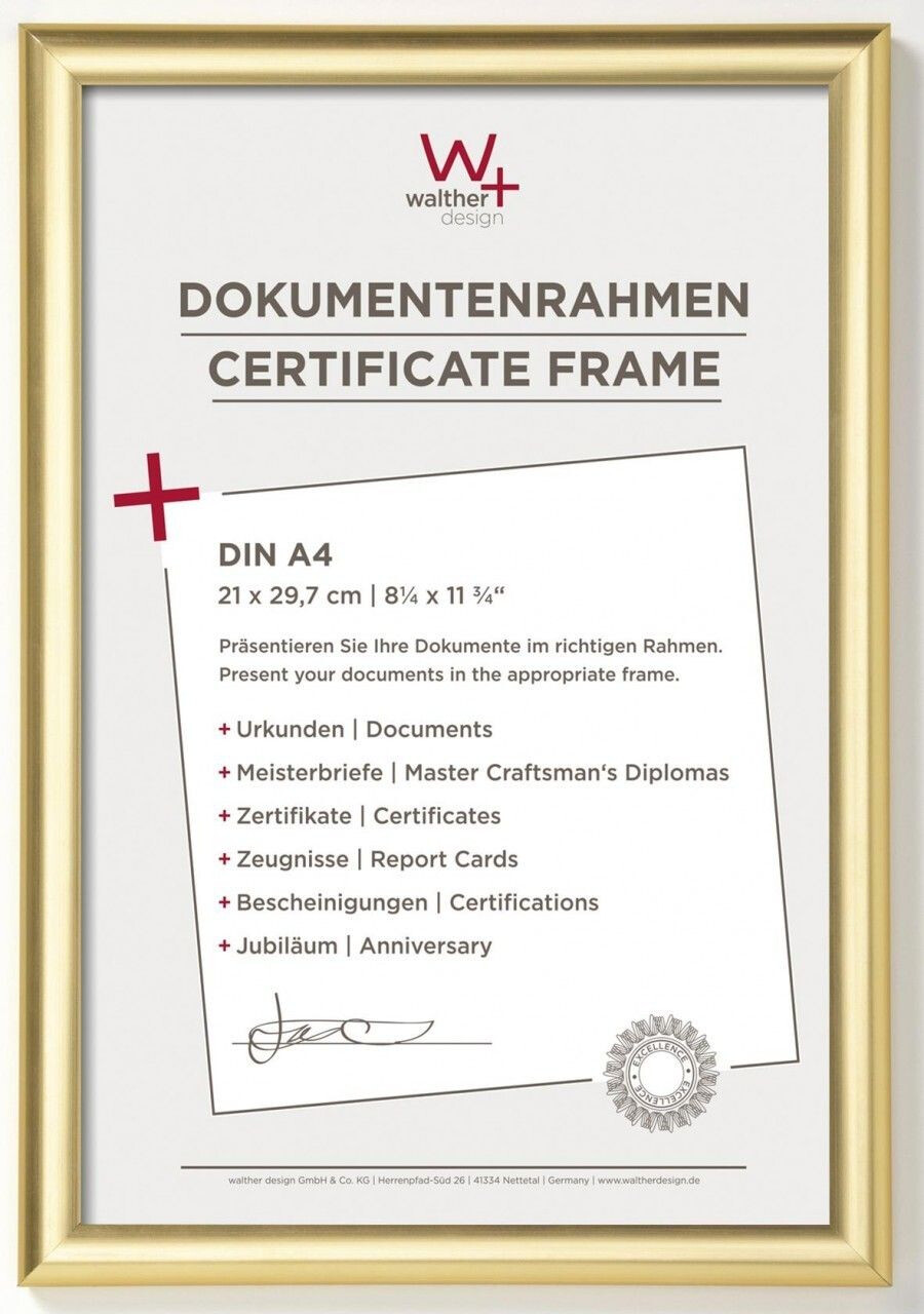 walther design Trendstyle 21x29,7 gold