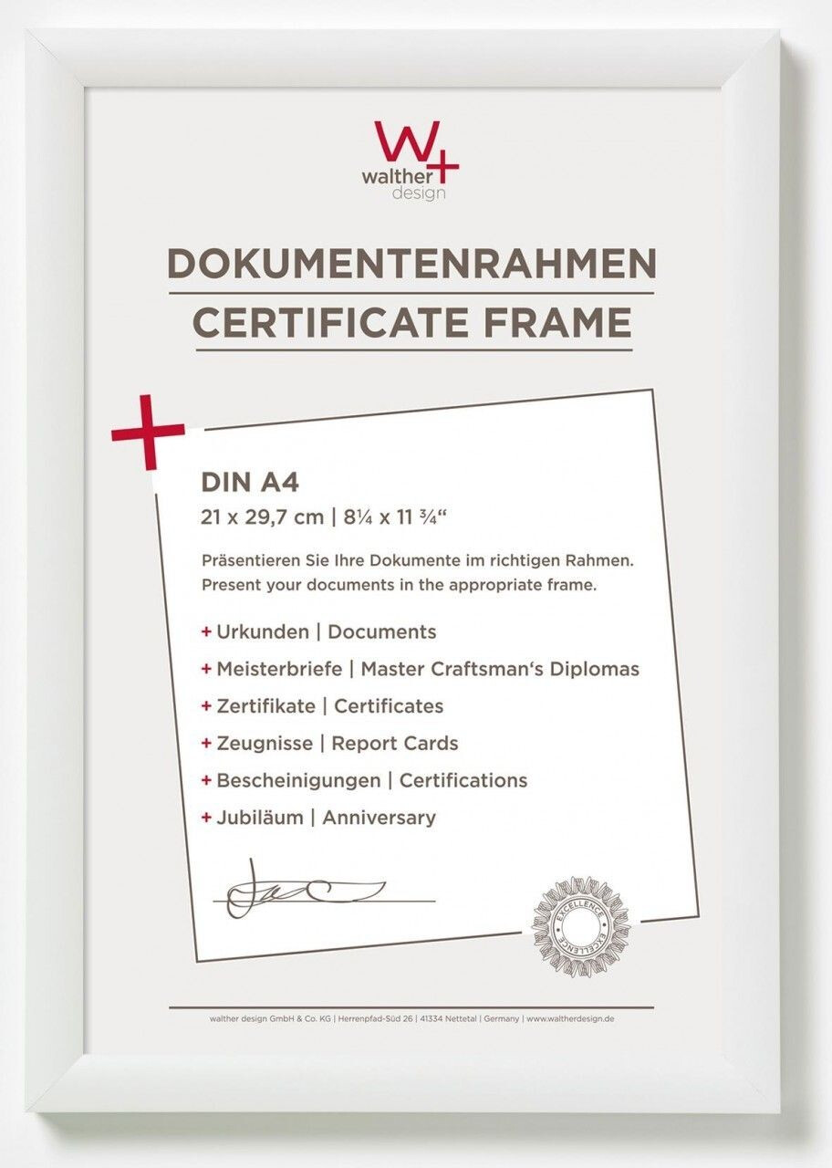 walther design Trendstyle 21x29,7 white