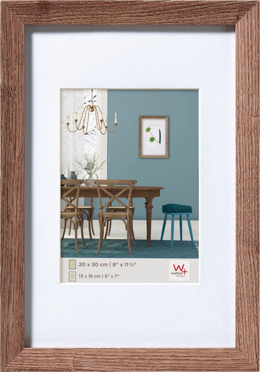 walther design Wooden Frame Fiorito 60x80 walnut