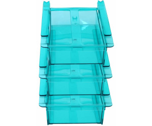 2er-Set Schublade Aufbewahrungsbox Kühlschrankbox Schublade Aufbewahrungskiste Gemüsefach Kühlfach Gemüseschale Fach Zusatzfach SINGOing Klemm-Schublade für Kühlschrank