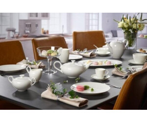 Villeroy & Boch Anmut Platinum No. 1 Dessertschale – 25 Cm, Aus Porzellan Mit Platinrand – Elegant Für Pudding, Eis & Desserts