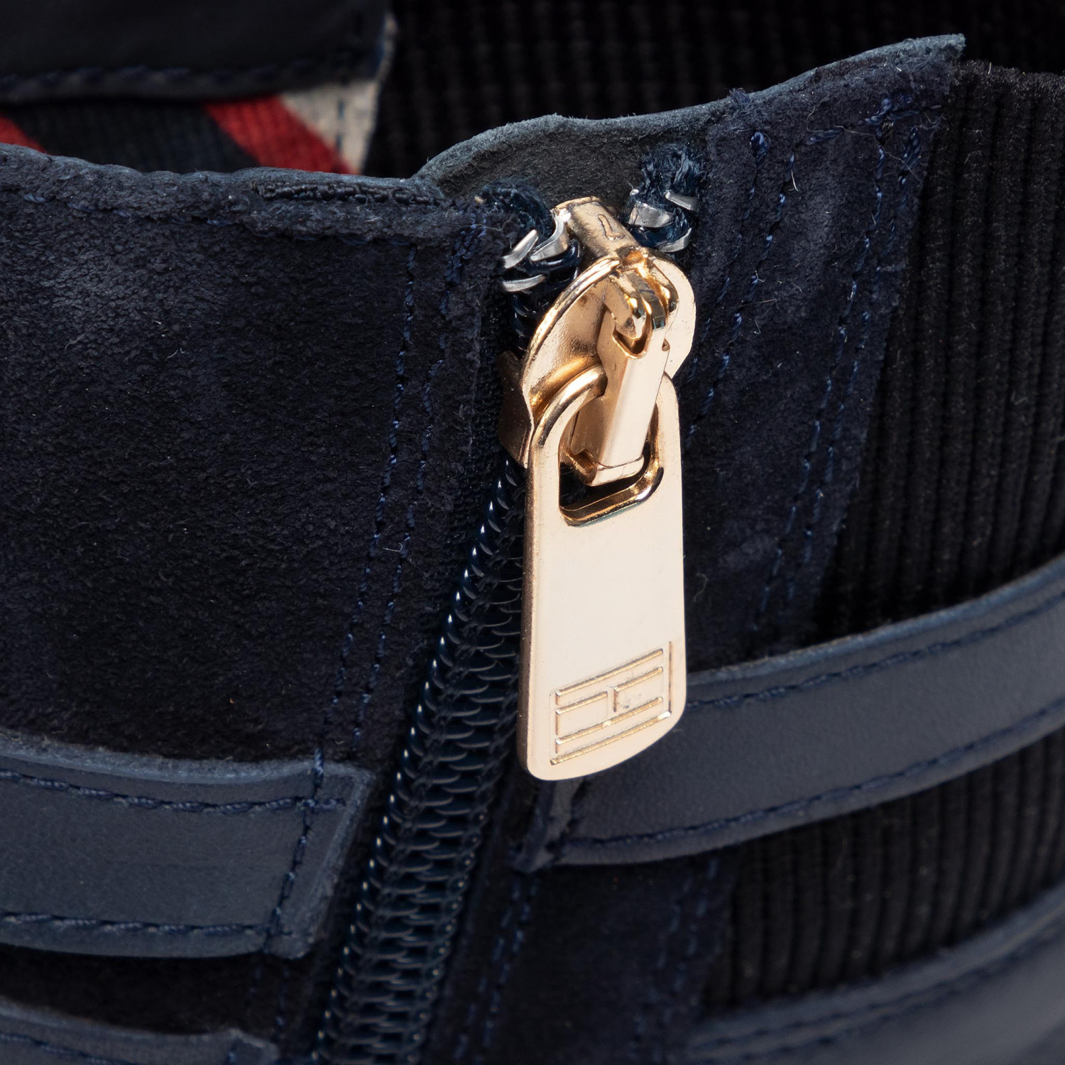 tommy hilfiger hardware flat bootie