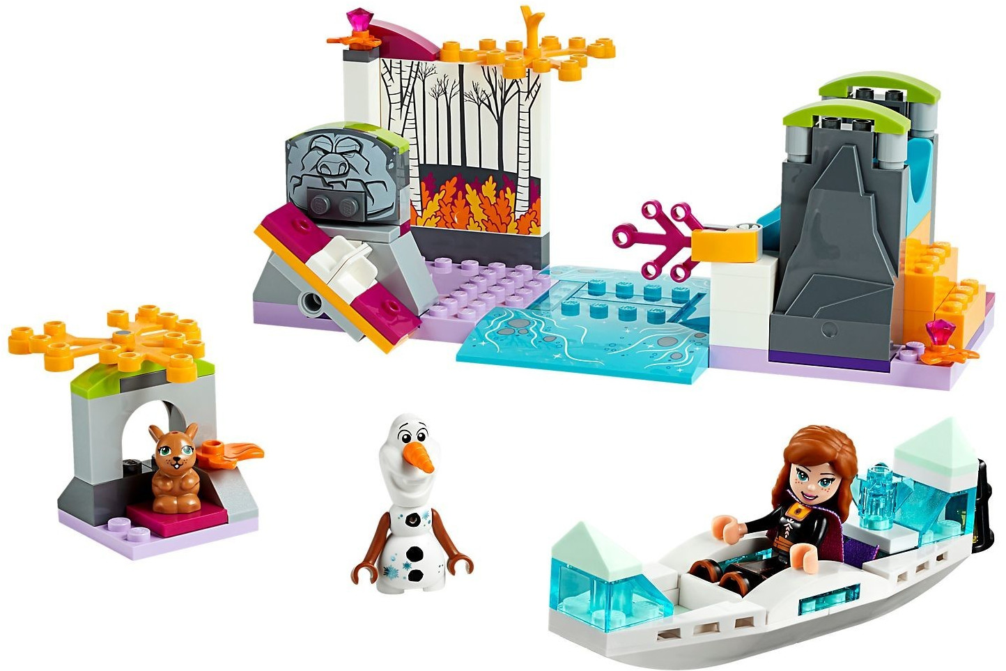 Soldes LEGO Disney La Reine des neiges II - L'expédition en canoë d'Anna  (41165) 2024 au meilleur prix sur