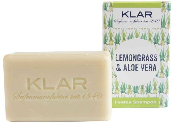 KLAR Seifen Shampoo Bar Lemongrass & Aloe Vera (100 g)
