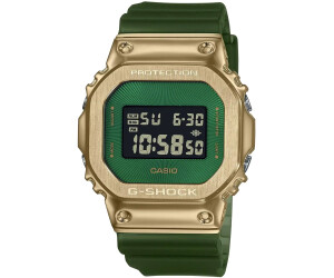 Casio G-Shock GM5600-1 Reloj digital con bisel de metal de acero inoxidable  para hombre, Plata/Negro, Digital