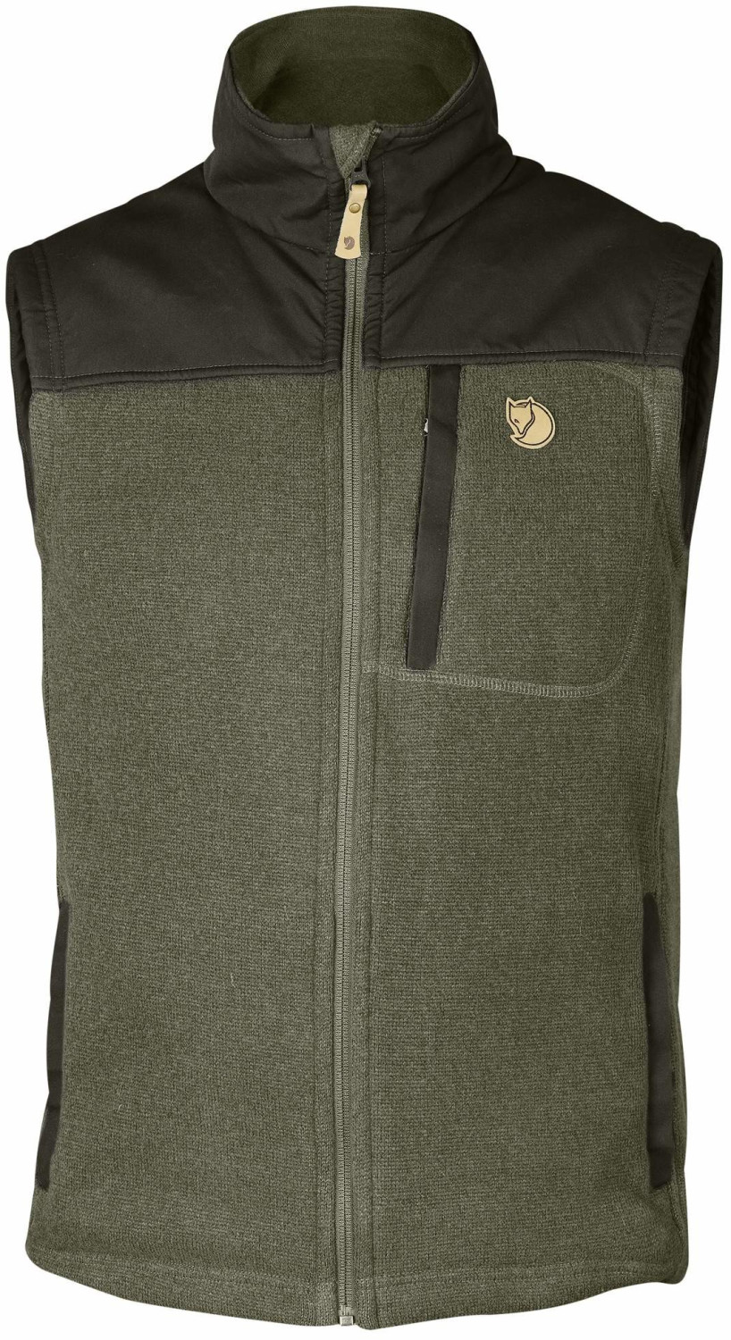 Fjällräven Buck Fleece Vest M Laurel Green/Deep Forest