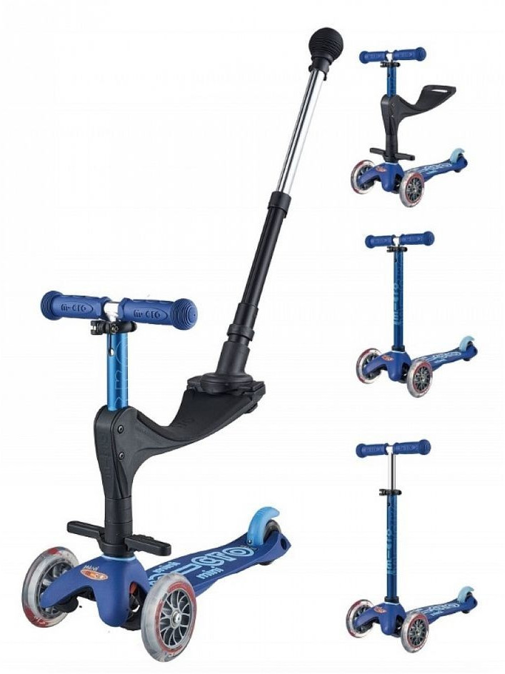 Micro Mobility Mini Micro 3 en 1 Deluxe Plus bleu