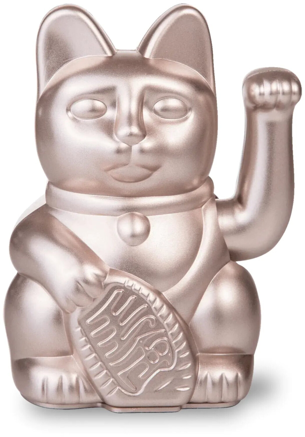Chat Porte-bonheur Japonais Violet - Statuette Décorative En Plastique 8,5 X 10,5 X 15 Cm