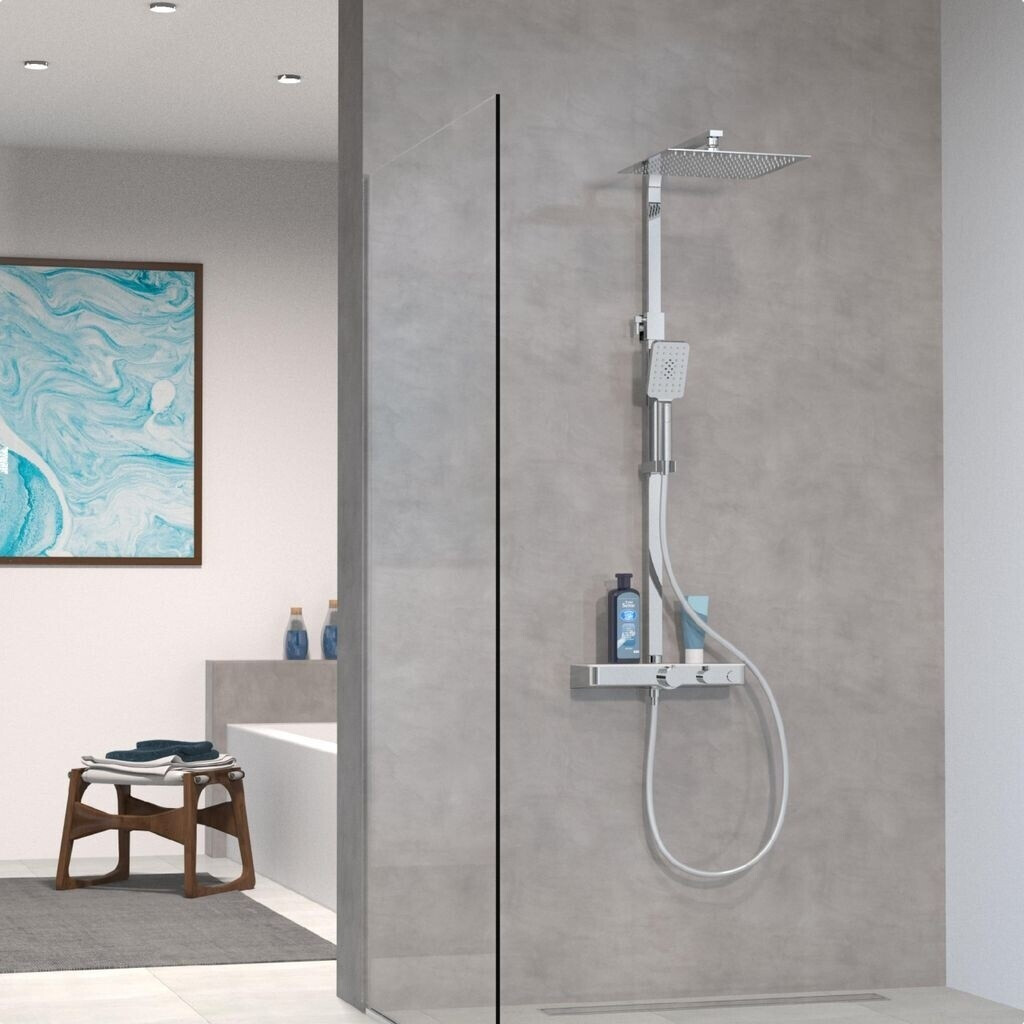 Schuette Shower Set Ocean Chrome/White