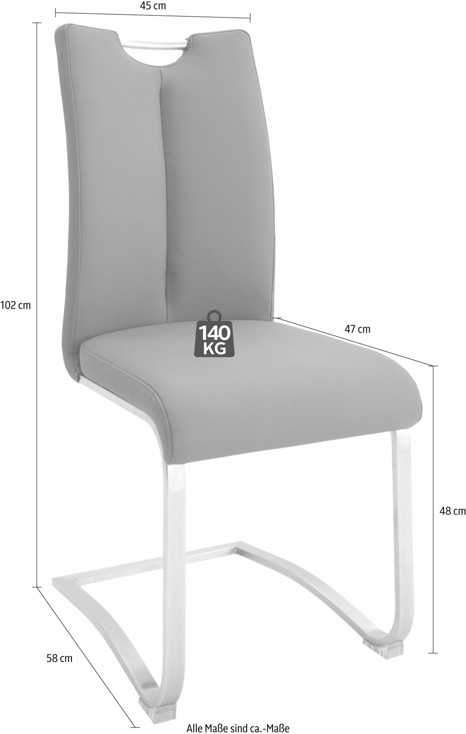 MCA Furniture Artos A2XL20 2er schwarz gebürstet ab 199,99 € |  Preisvergleich bei
