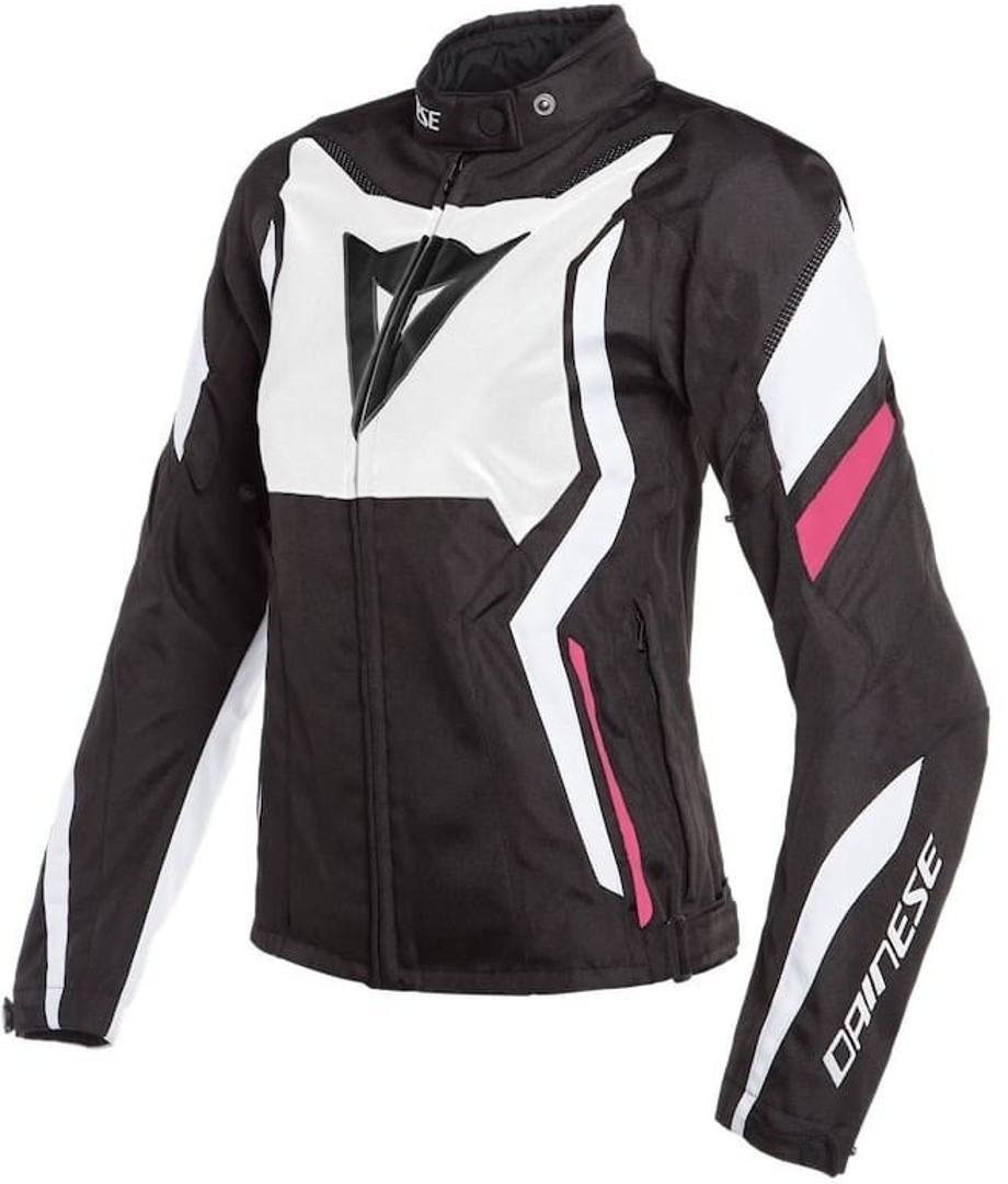 Dainese Blouson Edge Lady Tex noir/blanc/fuchsia