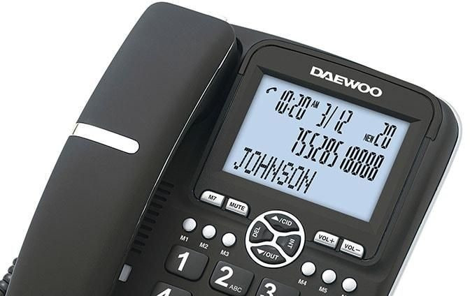 Compra Daewoo Telefono Sobremesa + Inalambrio Dect Negro/