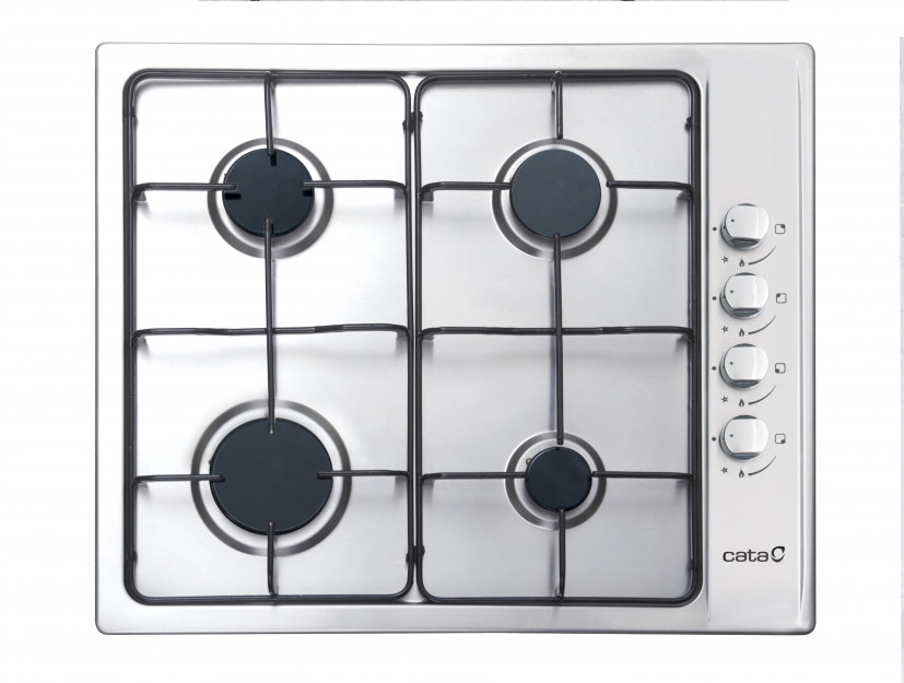 encimera cata gib 6021 x gas butano inox 3 fuegos 58 cm