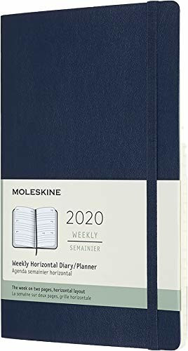 Image of Moleskine 12 Months Weekly Note Calendar Soft Cover Large 2020 Horizontal