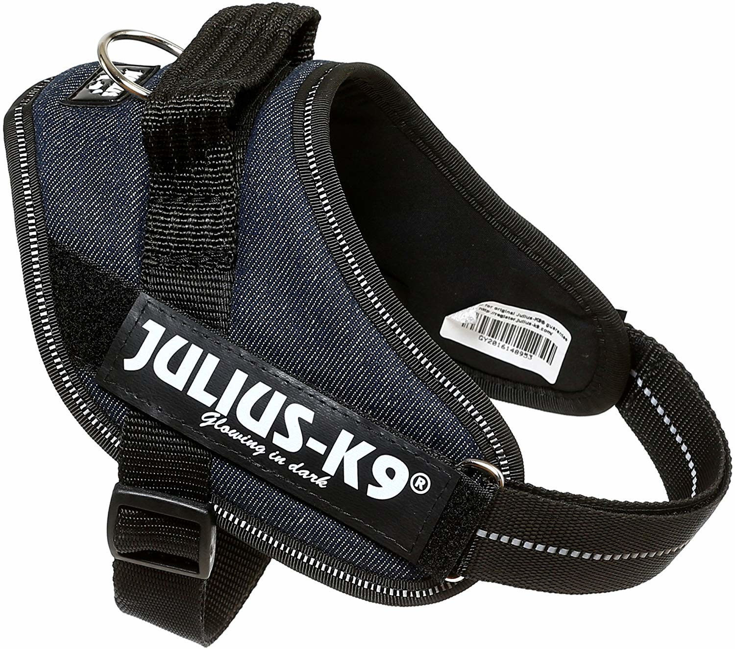 Julius K-9 Harnais pour chien Mini denim Julius K-9 Harnais pour chien Mini denim