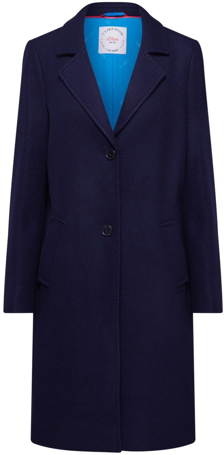 S.Oliver Classic Coat in a Wool Look navy (05.909.52.8963.5996)