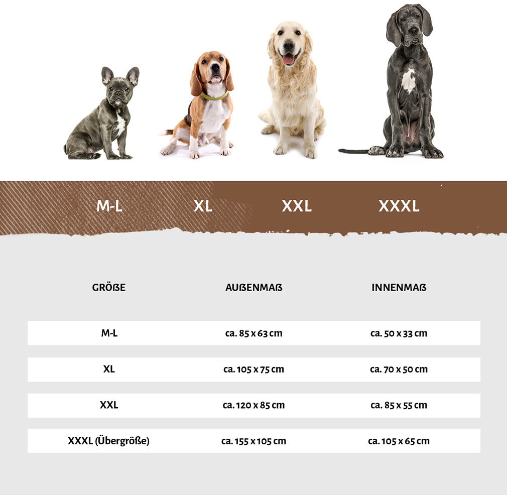 Knuffelwuff Lit pour chien Amelie Brown XXXL 155x105cm Knuffelwuff Lit pour chien Amelie Brown XXXL 155x105cm